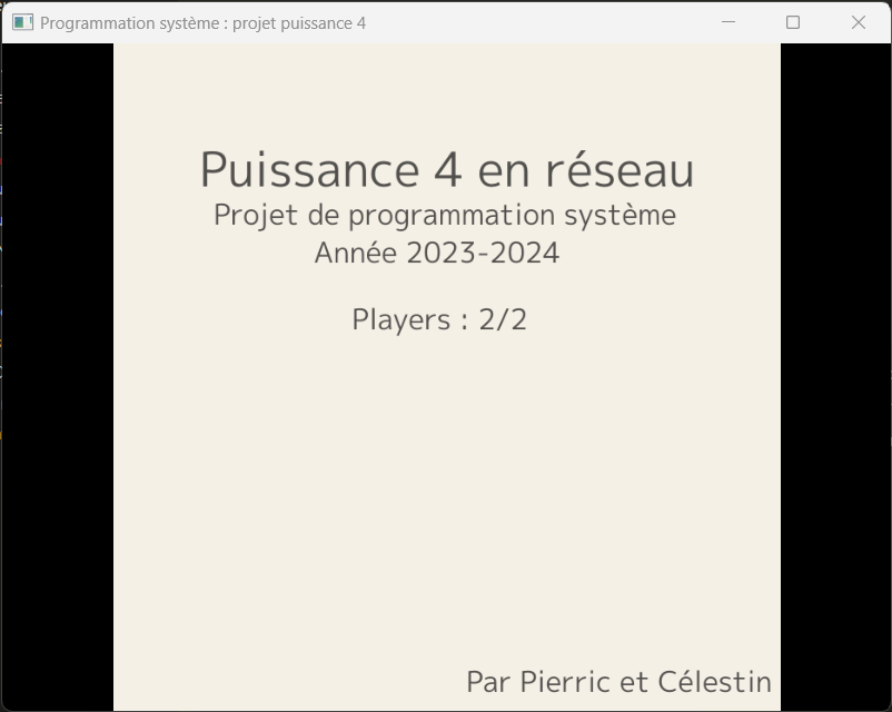 Début de la partie
